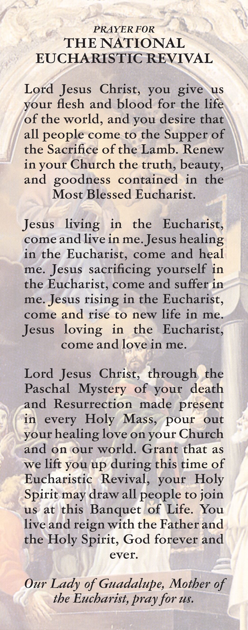 The True Presence Association bookmark