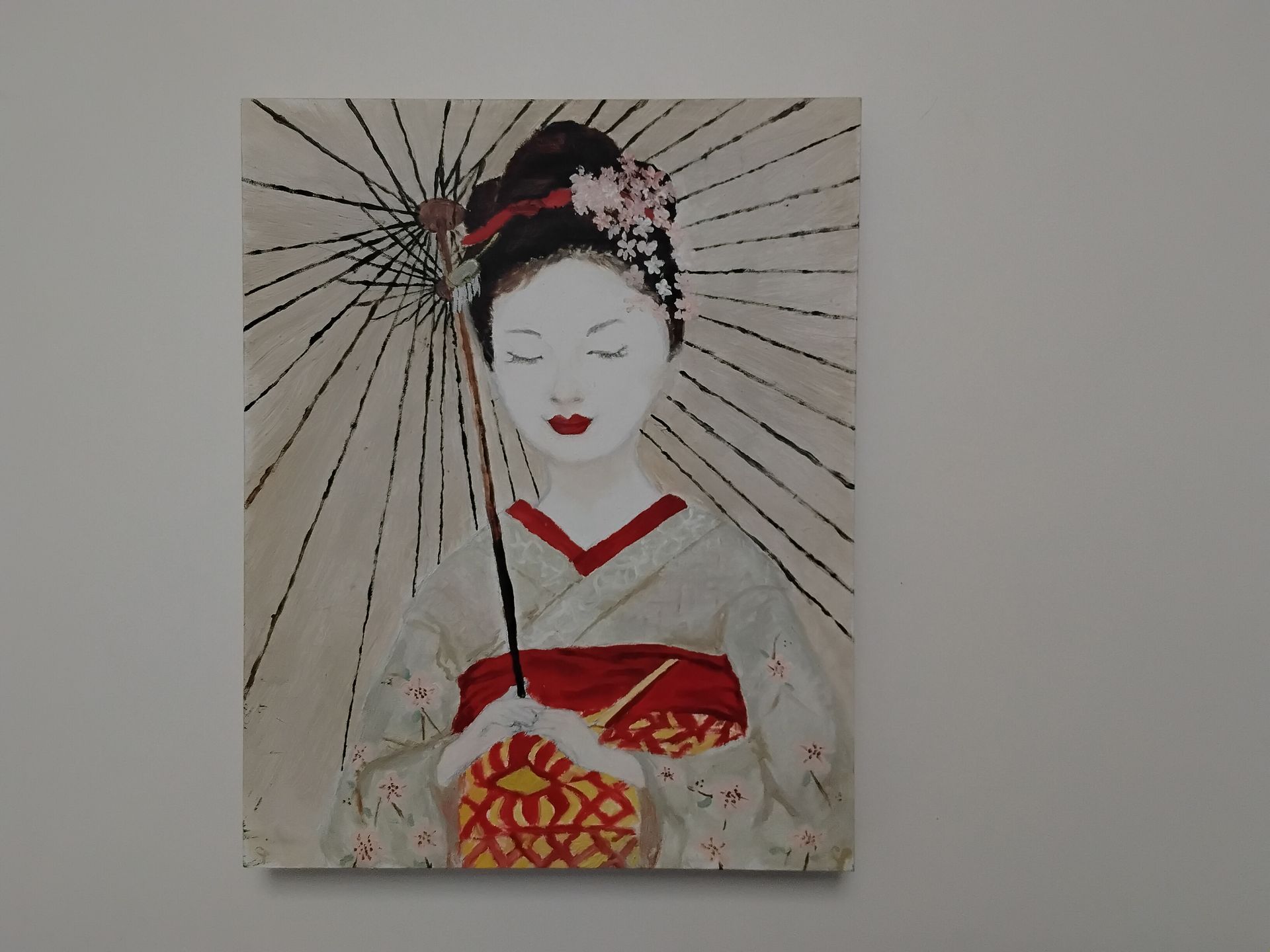 Maiko 8x10 oil on wood