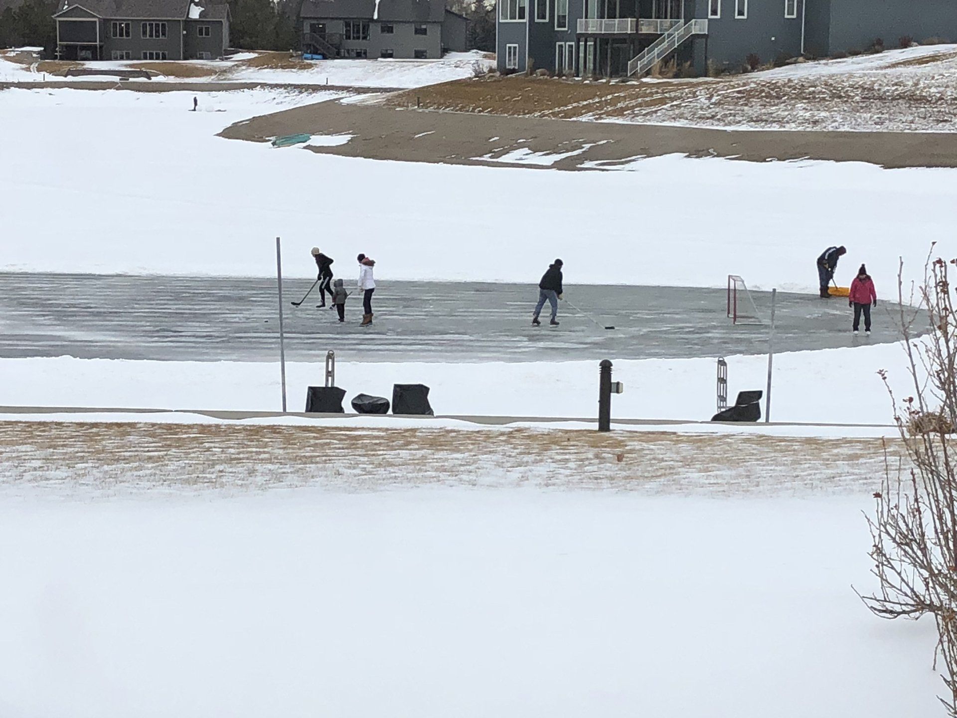 Waterfront living in winter