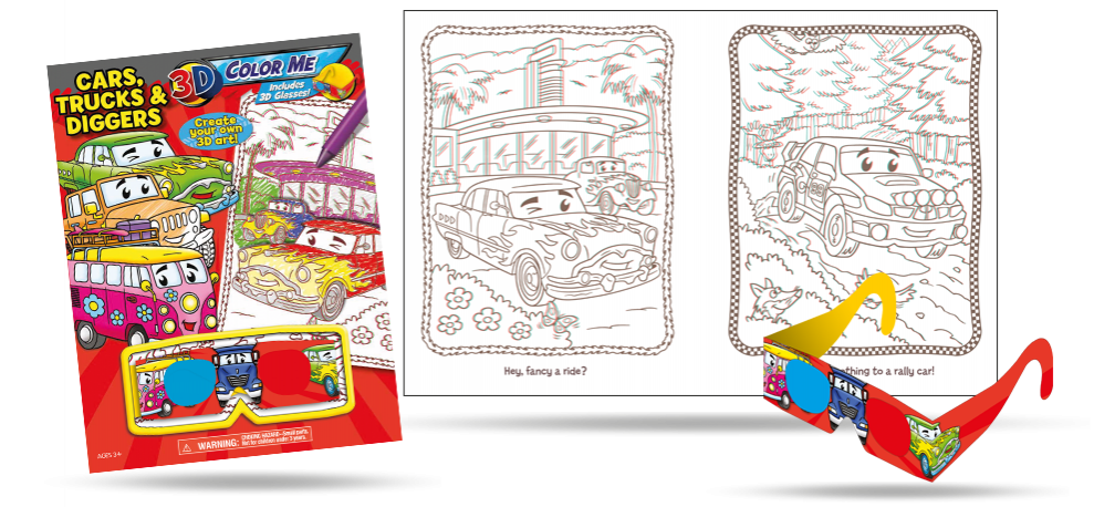 Cars, Trucks and Diggers - Colour Me