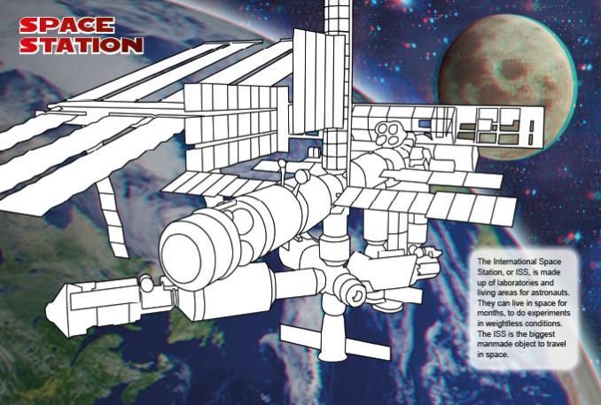 Outer Space Colouring in 3D