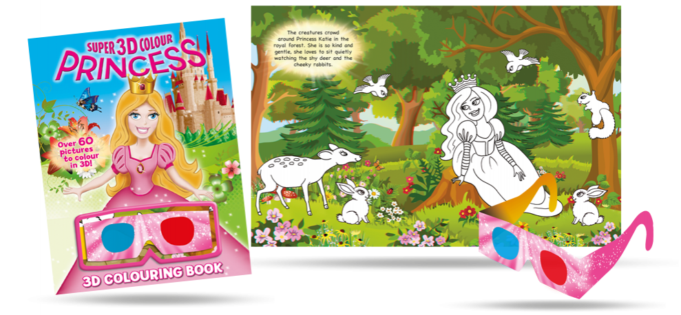 Princess Colouring in 3D