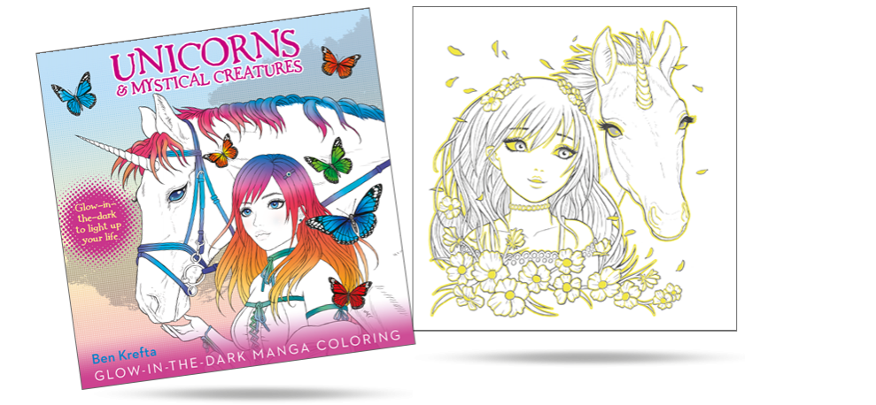 Unicorn & Mystical Creatures - with glow in the dark pages