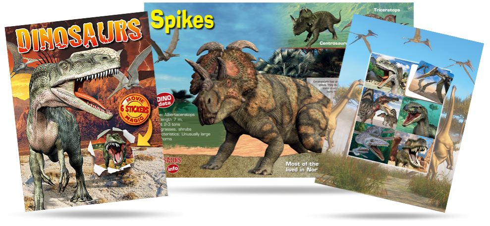 Dinosaur Lenticular Stickers