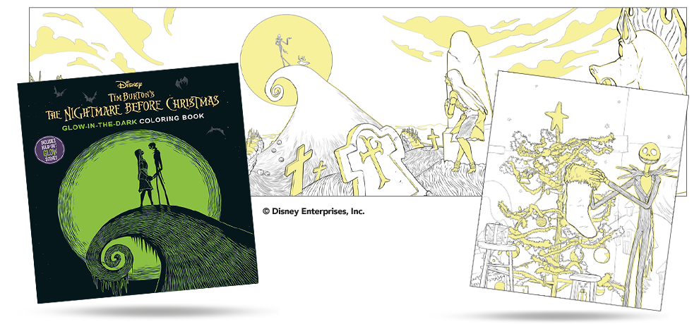Nightmare Before Christmas - Glow in the Dark Colouring