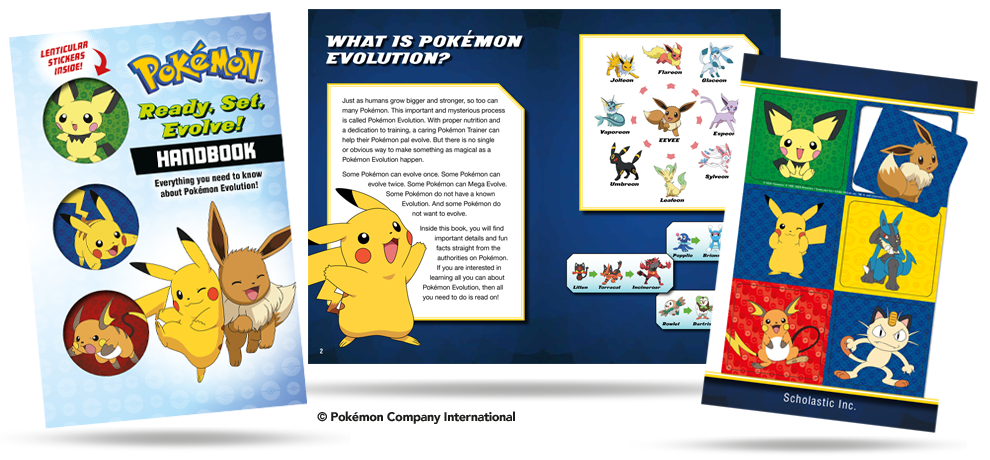 Pok&eacute;mon Handbook - Lenticular Stickers