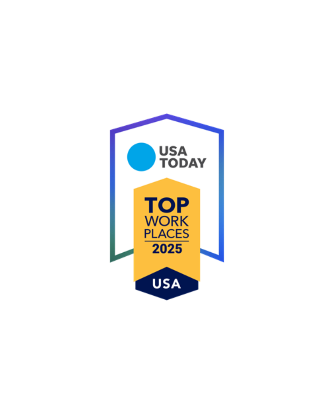 photo of top workplaces logo for USA Today