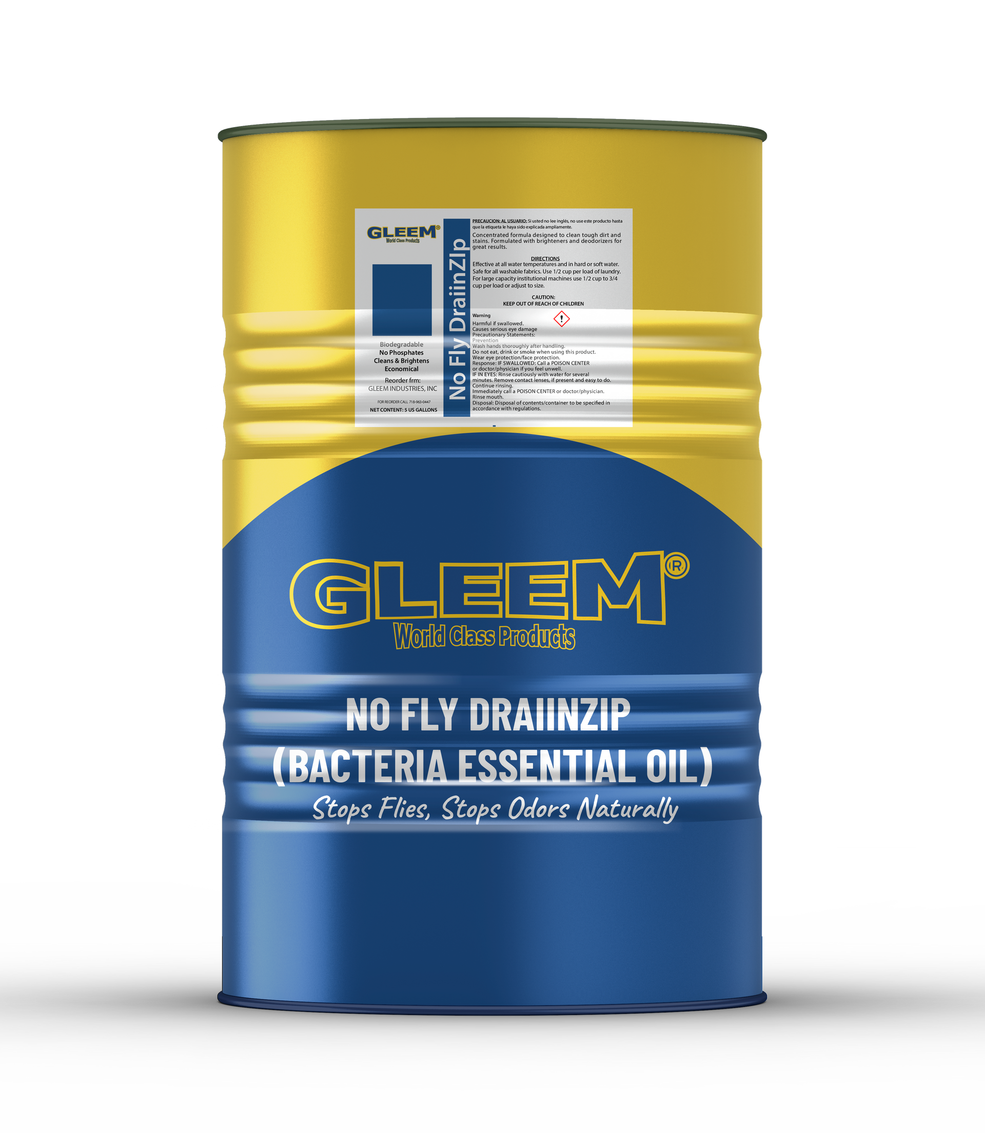 No Fly DraiinZIp – Biological Drain Treatment for Fly & Odor Prevention/ Bacteria essential oil (Facility & Commercial Use)