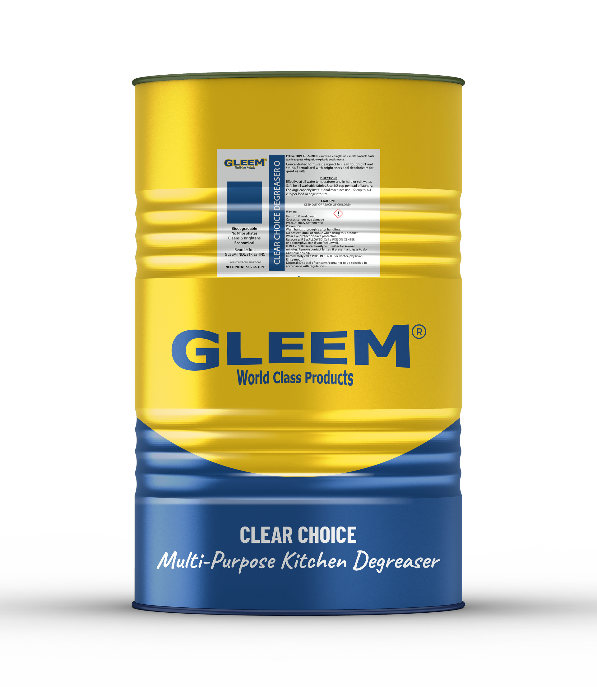 Clear Choice Degreaser O – Industrial-Strength Degreaser & Heavy-Duty Cleaner (Bulk / Facility Use)