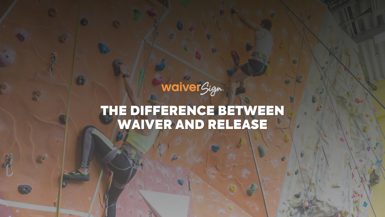 white text overtop of woman rock climbing