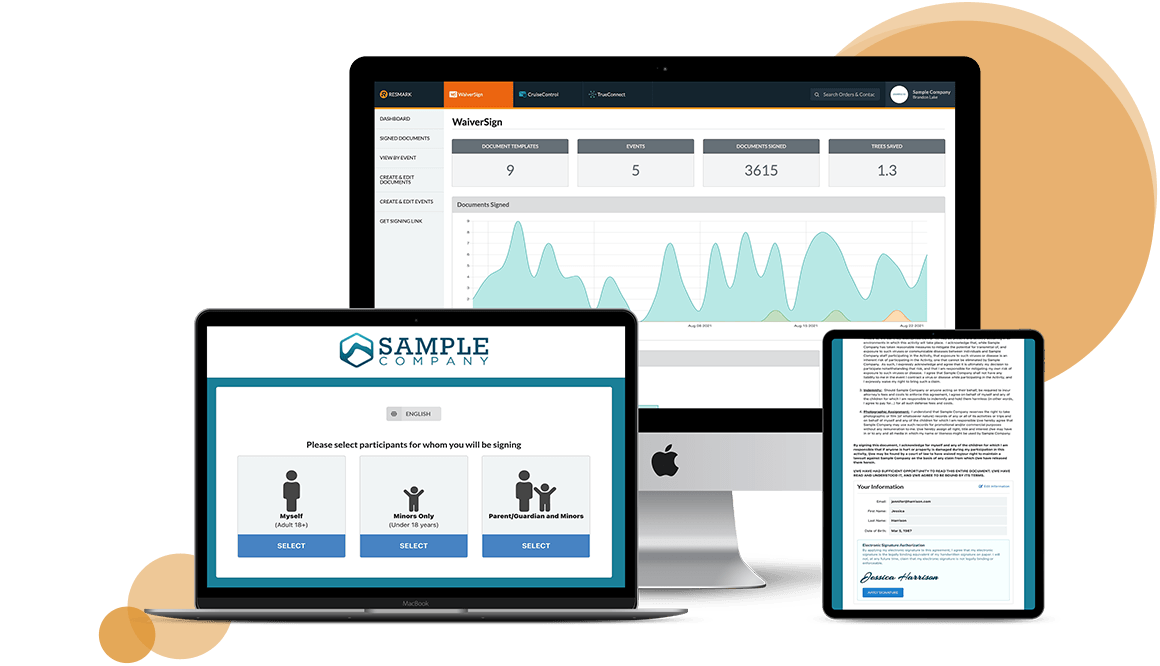 waiversign dashboard