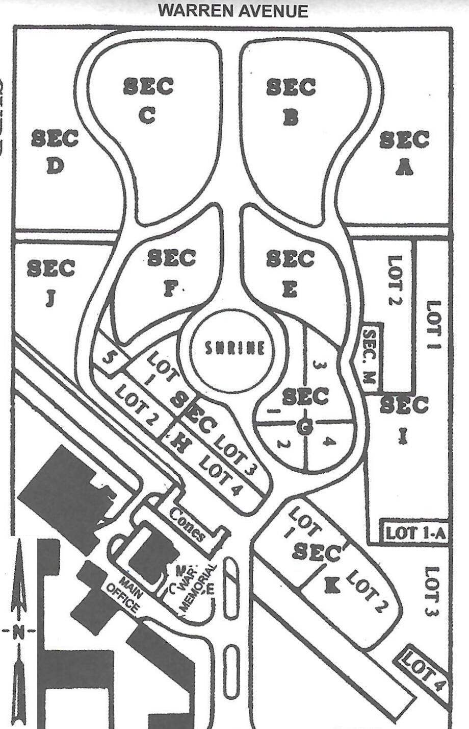 Old Section - Warren Road Entrance