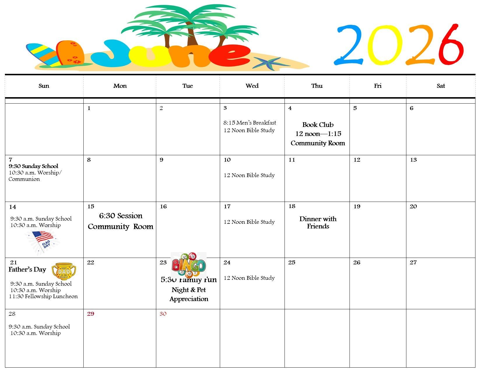Monthly Calendar