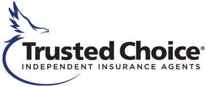 The logo for trusted choice independent insurance agents has a bird on it.