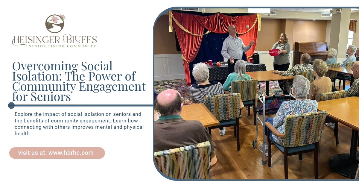 A group of elderly people is sitting at tables in a room.