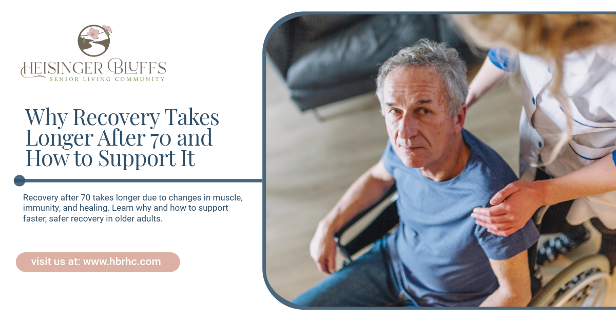 A senior sitting in a wheelchair, recovering from an illness