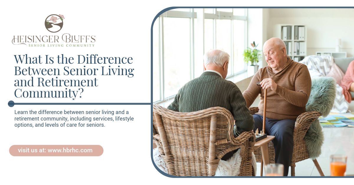 A group of seniors bonding together in a community