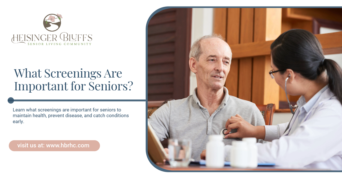 Doctor examining senior patient
