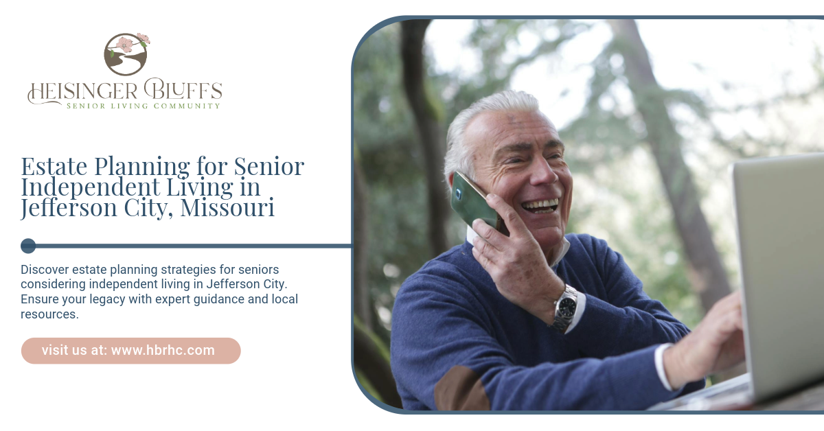 An older man is talking on a cell phone while looking at a laptop.