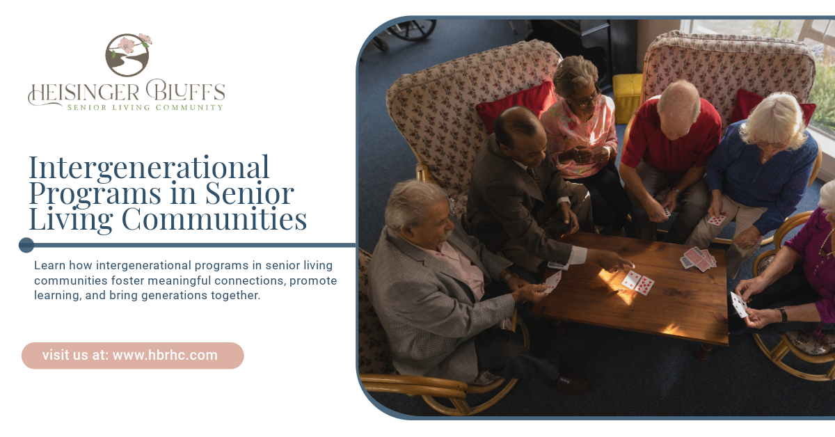A group of elderly people are sitting around a table playing cards.