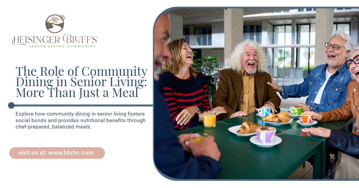 A group of elderly people eating together