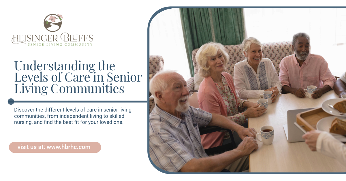Senior living residents sitting around the table