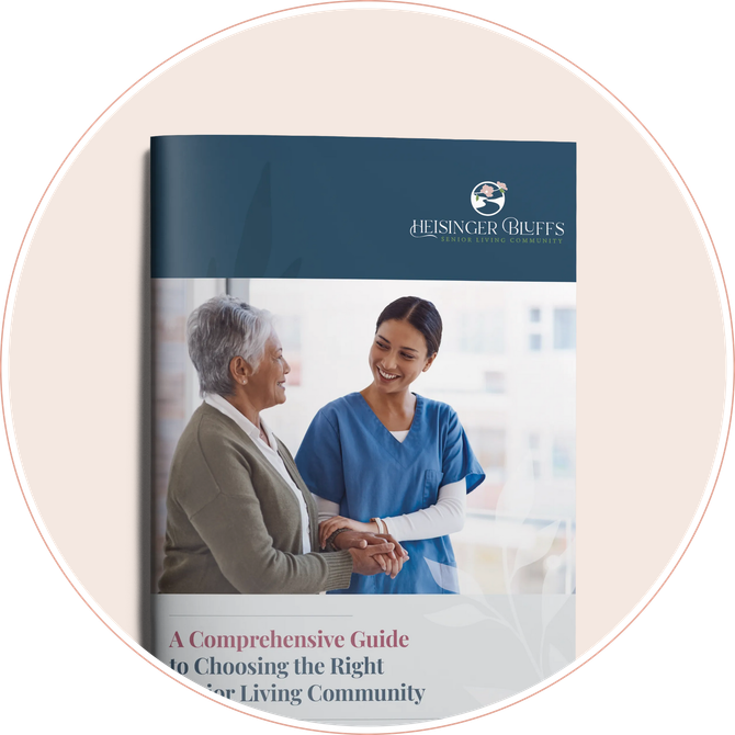 Highly rated senior living in Jefferson City, MO, at Heisinger Bluffs. Nestled between Columbia, Missouri and Jefferson City, our Life Plan Community guarantees a vibrant life for seniors, offering premier independent to rehabilitation services. A woman helping an older woman use a walker