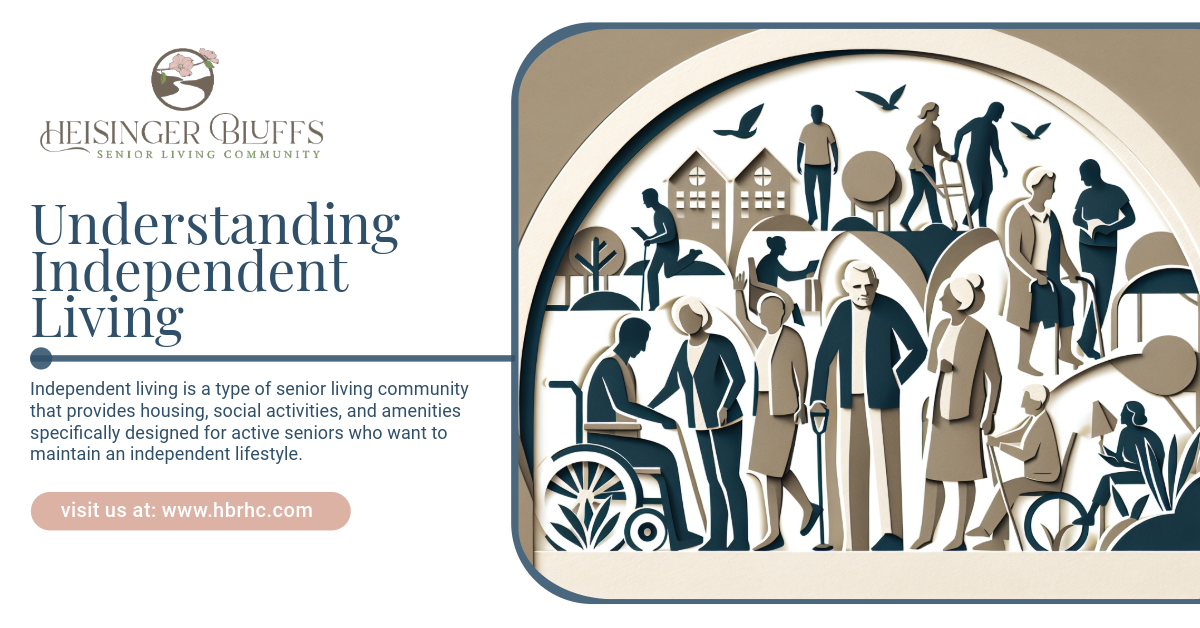 a poster for understanding independent living shows a group of people