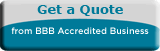Blue “Get a Quote” button labeled “from BBB Accredited Business”