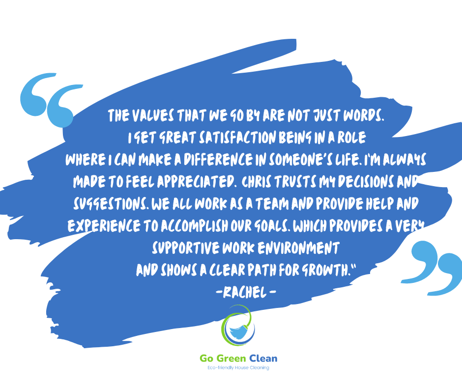 Employee Testimonial From Rachel  - Summerville, SC - Go Green Clean SC