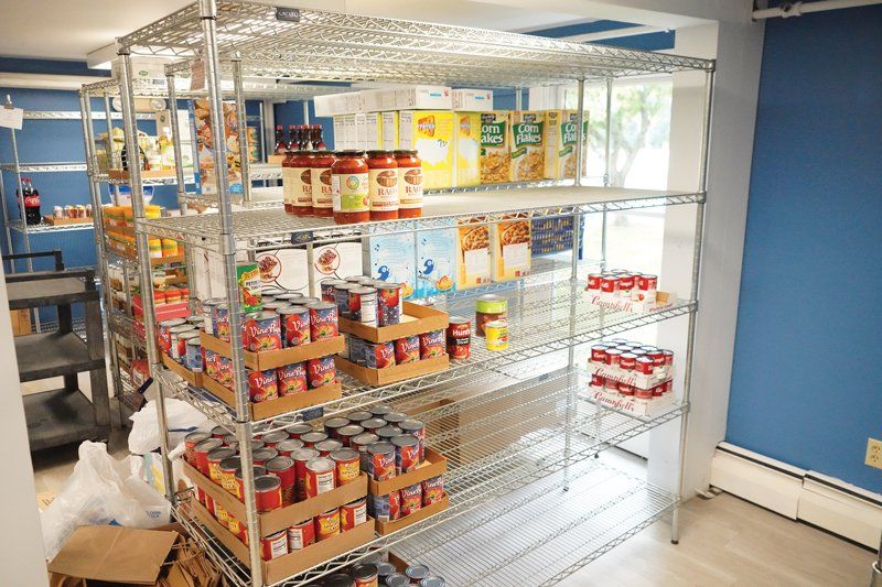 A store filled with lots of cans and boxes of food.