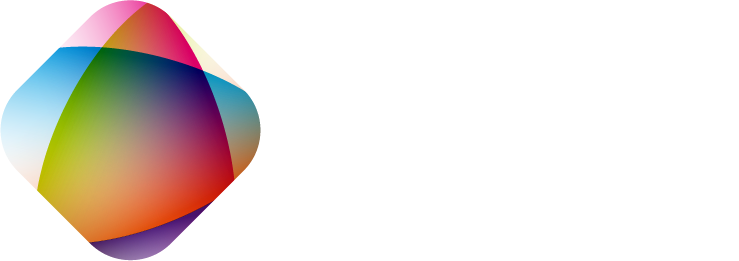Abstract multicolor geometric logo on a white background