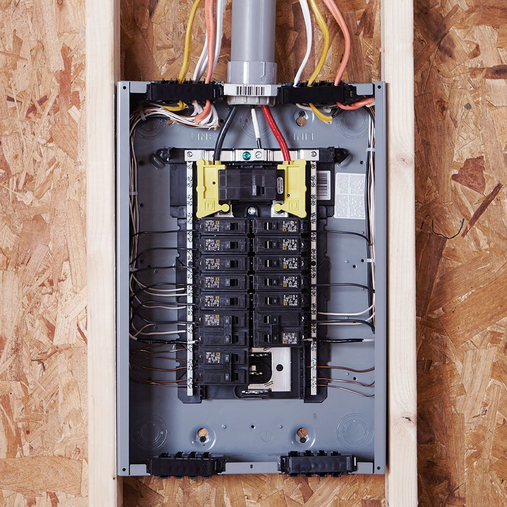 a electrical box with a lot of wires coming out of it