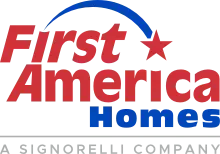 the logo for first america homes a signorelli company