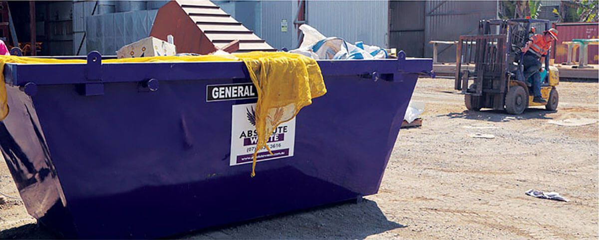 Purple Dumpster for Hire — Absolute Waste in Mulara, QLD 