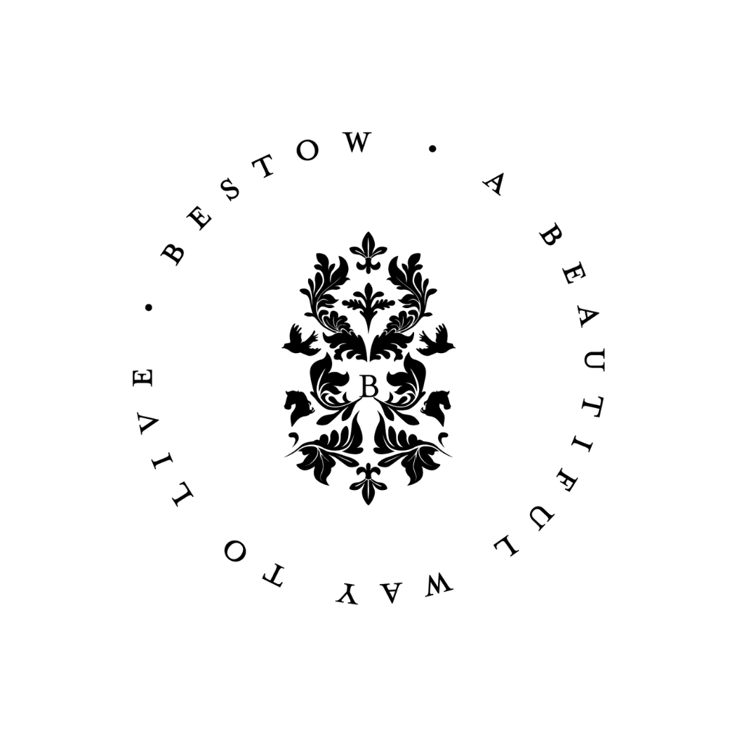Black and white logo: Bestow