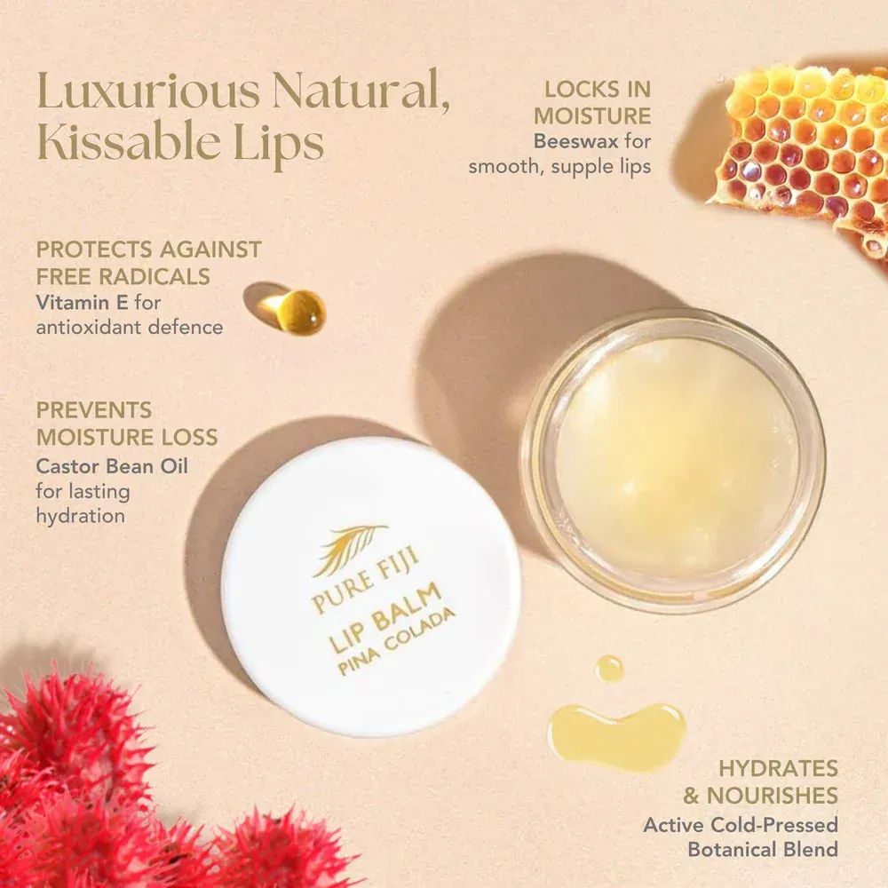 Pure Fiji Lip Balm Pina Colada 10ml