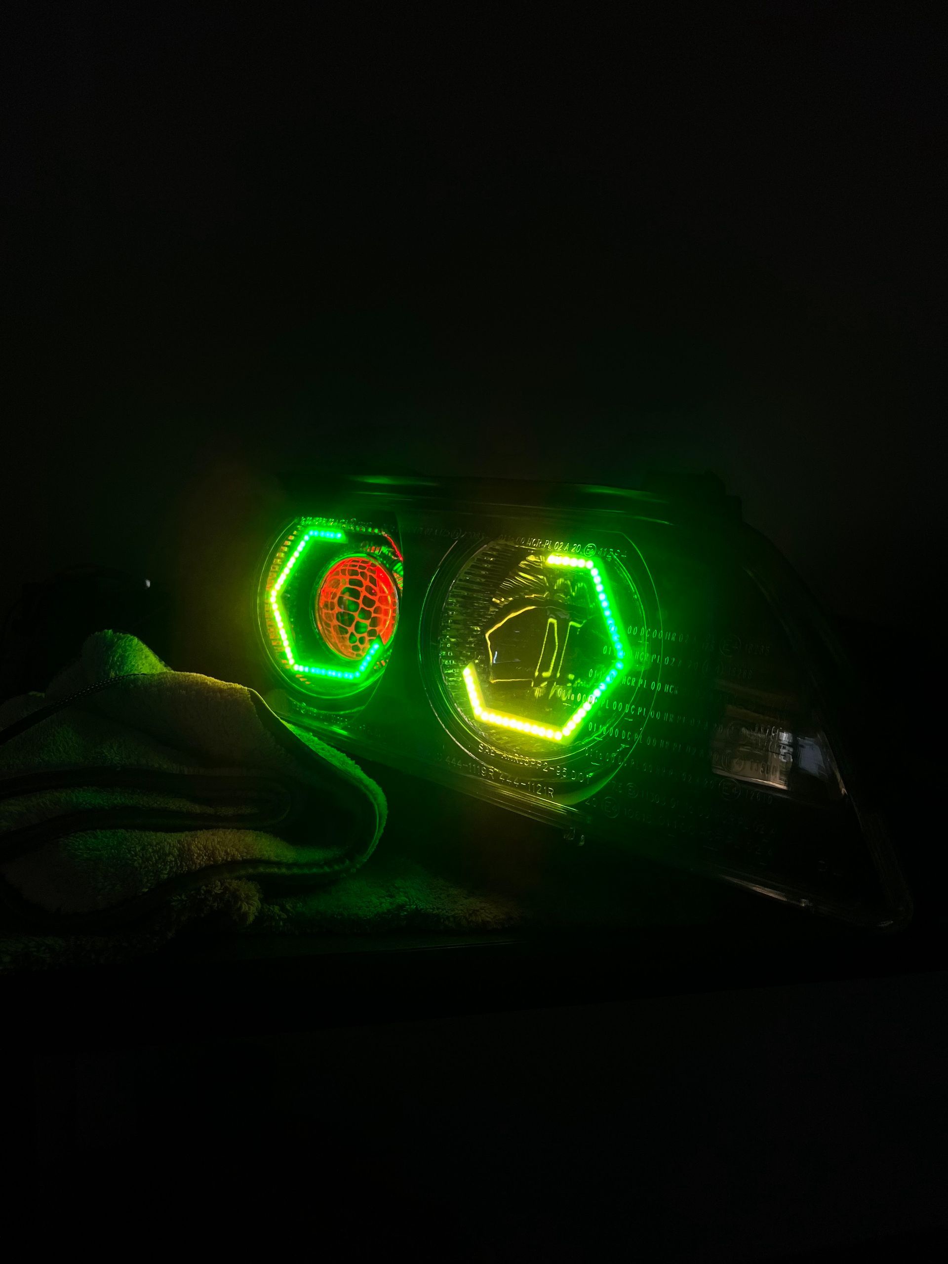 circuit demon halos etched lens