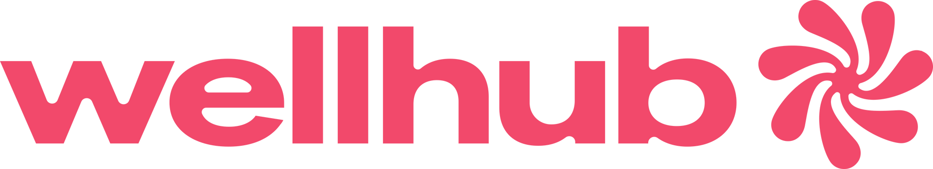 Logotipo da Wellhub em rosa com um ícone em espiral.