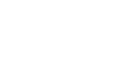Logo circolare molto tenue con un amo da pesca stilizzato e la parola 