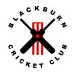 Blackburn Cricket Club logo with crossed bats over red stumps and the club name in a circle