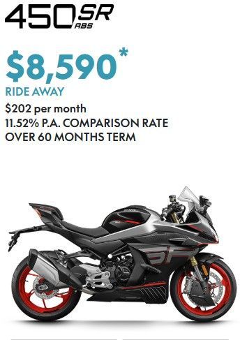 CF MOTO 450 SR ABS  RIDE AWAY