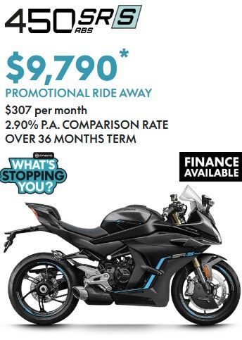 CF MOTO 450 SR ABS  RIDE AWAY
