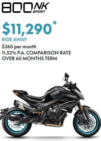 CF MOTO 800 NK SPORT RIDE AWAY