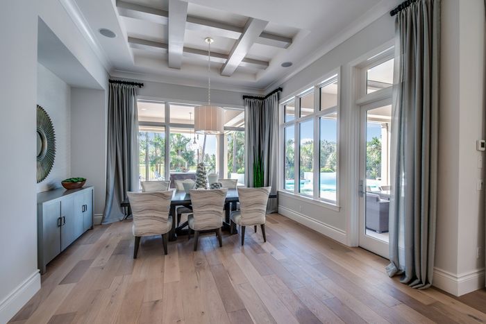Dining Room With Wood Flooring — Fredericksburg, TX — Fredricksburg Flooring Center