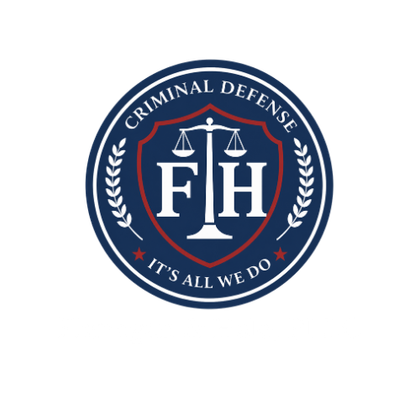Logo for Flanagan & Hale, PLLC: Shield with scales of justice, initials 