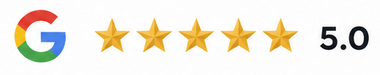 5 stars Google reviews