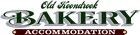 Old Koondrook Bakery logo with green lettering, gray shadow, and