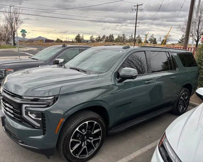 Gray Chevrolet Tahoe SUV after full PPF installation in Central Oregon
