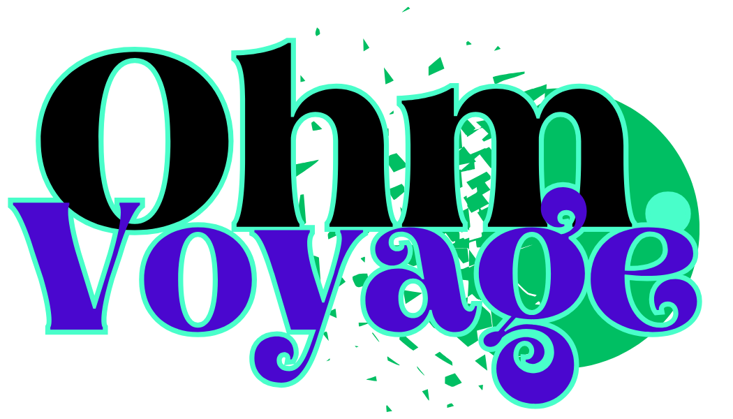Ohm.Voyage brand logo for psychedelic integration, yoga, and zen